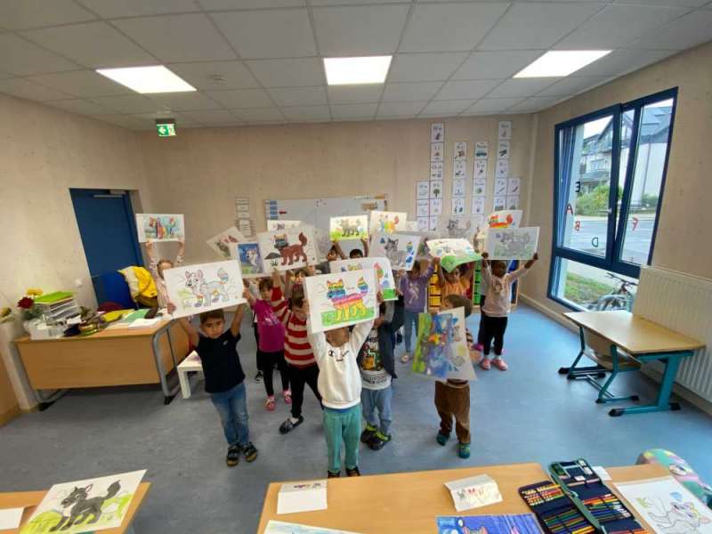 grundschule-buschweg.de | Wolfsklasse Patengeschenk